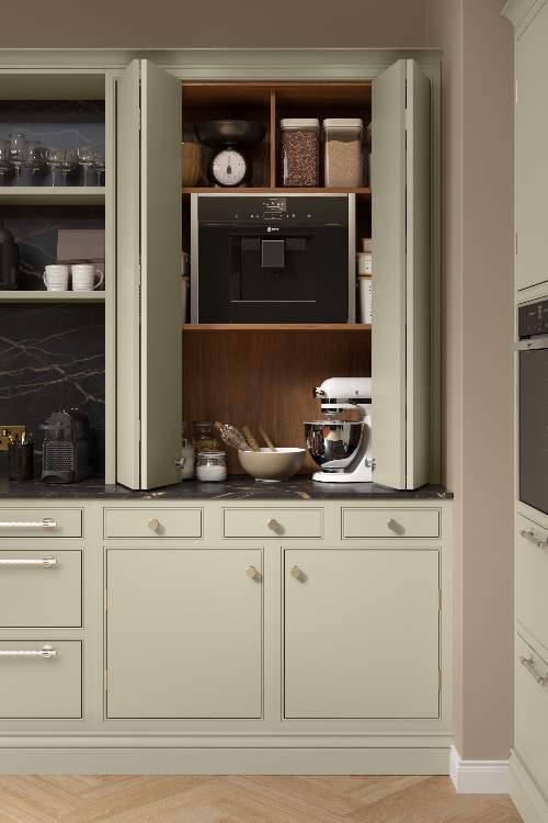 Bi-fold Dresser, Coffee Machine Housing